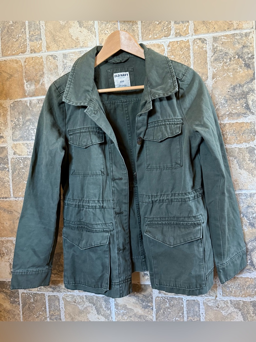 Old Navy Olive Green Military Utility Field Jacket Women’s Small